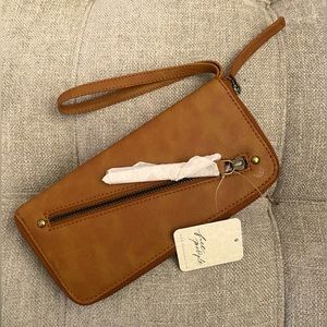 Free People Distressed Vegan Wallet